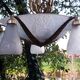 Muller brothers Luneville brass chandelier 1920/1930