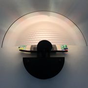 Large wall lamp fan in Murano glass. Italy. Year 80 90
