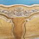Antique solid oak headboard