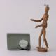 Vintage iron ashtray, signed, Italy, 20th century