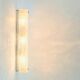 XL Mid Century Murano Glass & Chrome Wall Light from Hillebrand, 1970s
