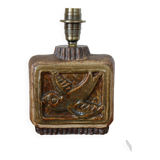 Sandstone lamp base, Willi Fischer, Ego Stengods, Sweden, 1960