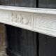 Louis XVI fireplace in Carrara marble, 18th century