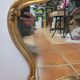 Louis XV style mirror in gilded wood, 80×69 cm
