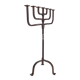 Large wrought iron candlestick, candle holder, candle, Menorah, brutalis