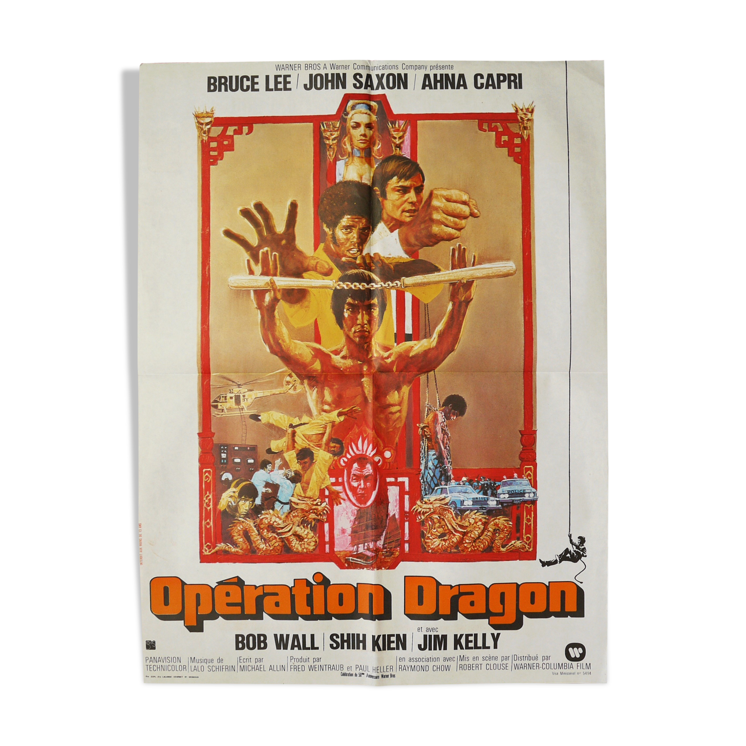 Enter the DRAGON - original movie poster - Bruce Lee - 60 x 80