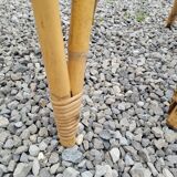 7 vintage rattan chairs
