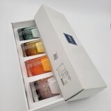 Set of 4 Mikasa colored glass glasses