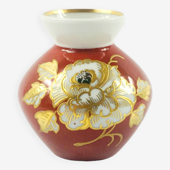 Vase en porcelaine peint à la main de Wallendorf (Allemagne de l’Est, années 1960/70)