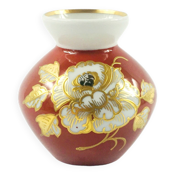 Vase en porcelaine peinte à la main de Wallendorf (Allemagne de l'Est, années 1960/70)