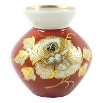 Vase en porcelaine peint à la main de Wallendorf (Allemagne de l’Est, années 1960/70)