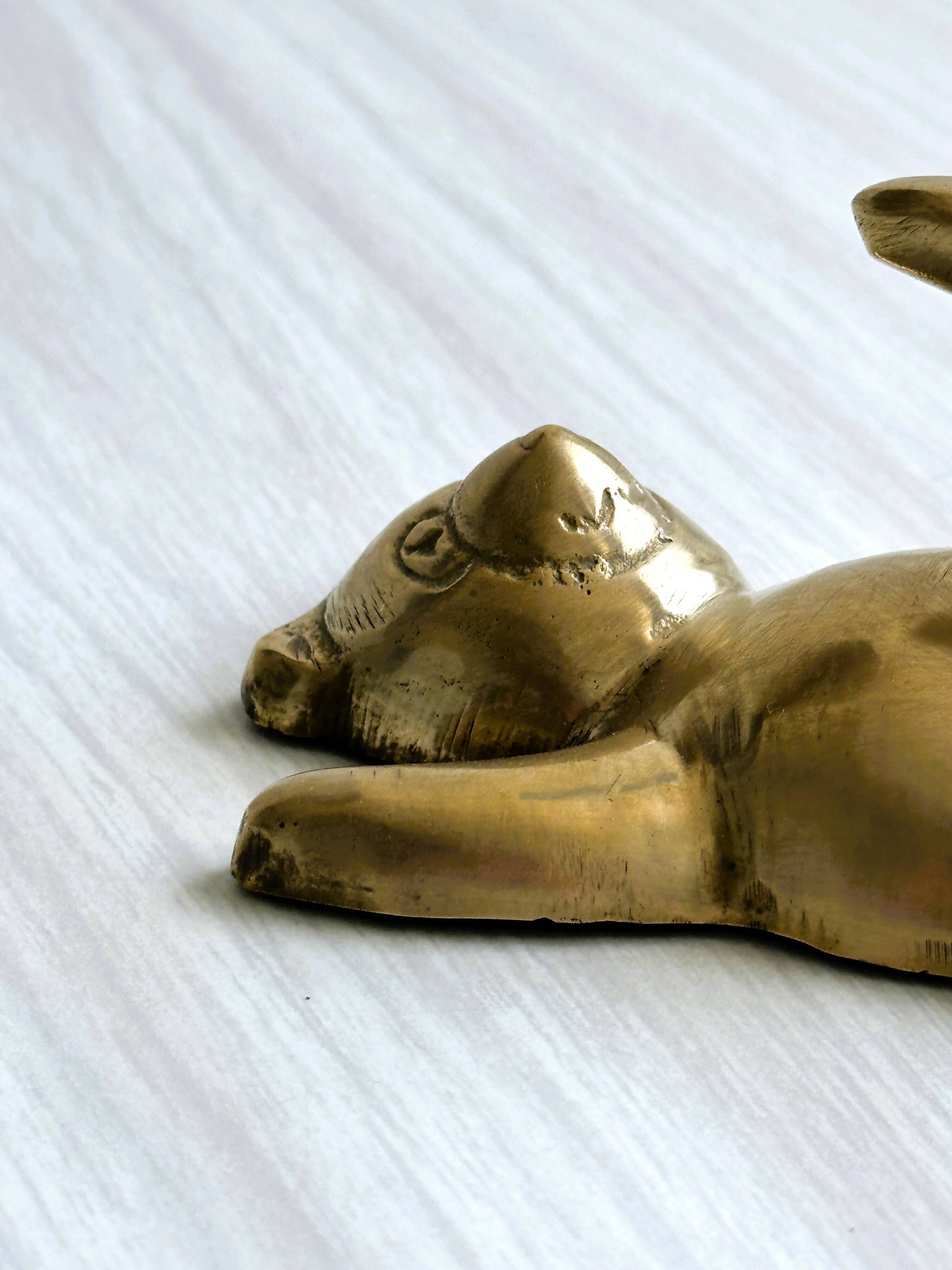 Towel rack - metal bear coat rack.