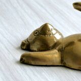 Towel rack - metal bear coat rack.