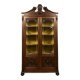 Italian Renaissance-style walnut library circa 1850