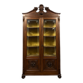 Italian Renaissance-style walnut library circa 1850
