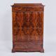 Secretary – Mahogany – Intarsia & Flame Structure – 4 Drawers – 1840s