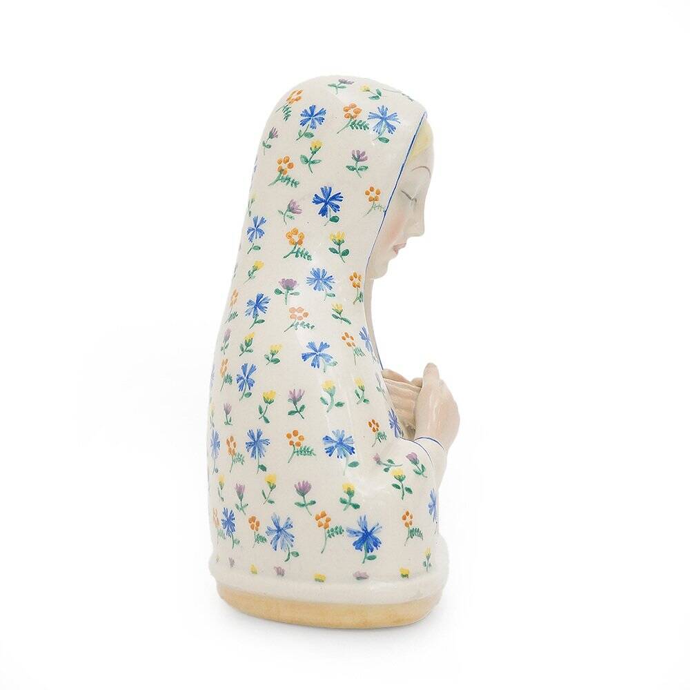 Ceramic sculpture of the Madonna by Pietro Spertini for Lenci, 1930s.