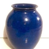 Blue ceramic vase