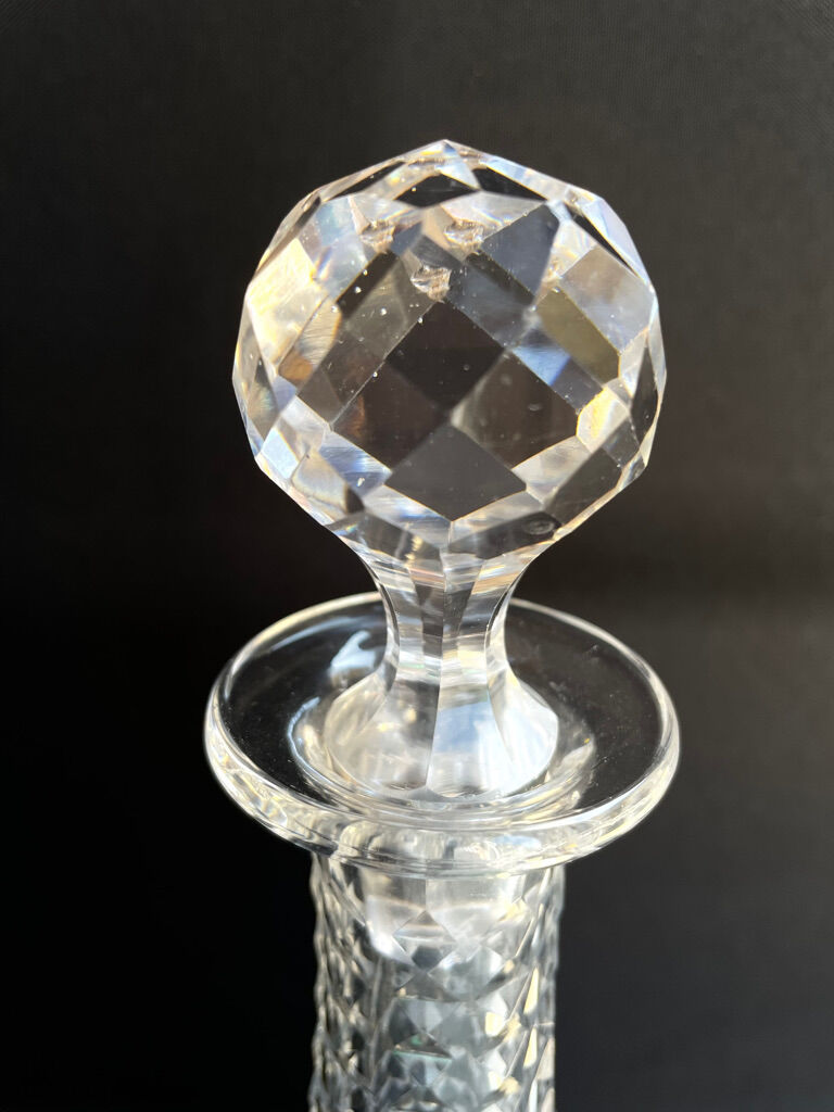 Carafe - art deco - blown and cut crystal