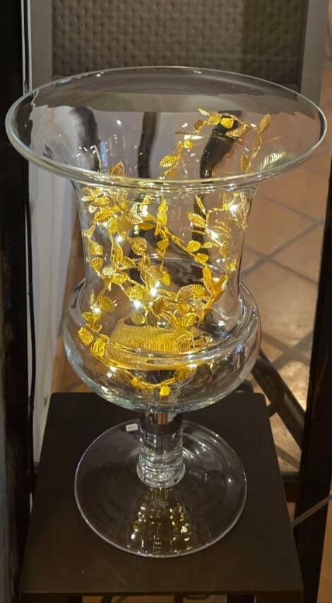 Pair of Medici glass vases