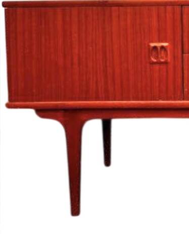 Vintage Scandinavian teak enfilade commode