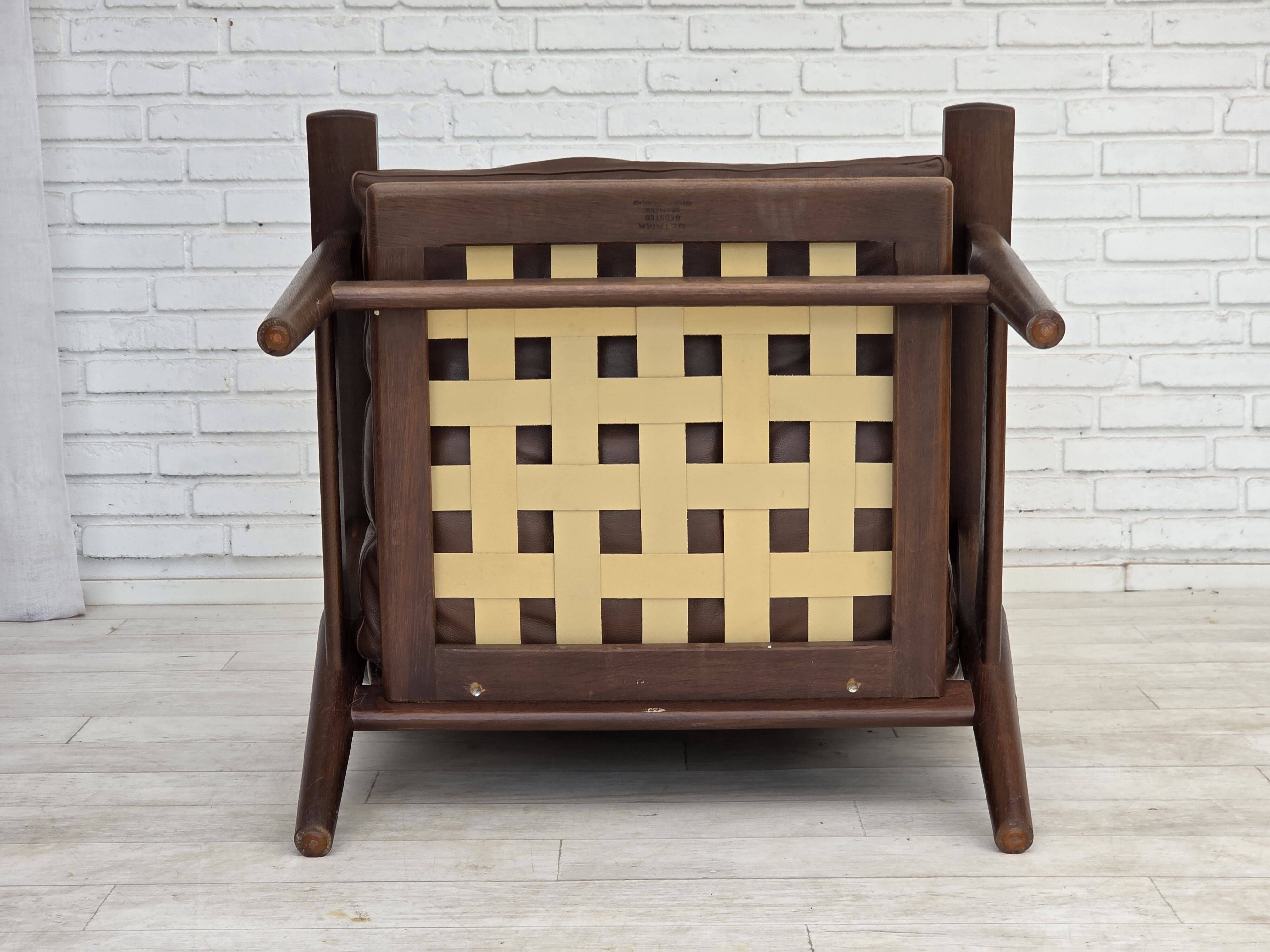 1970s, Danish design by H.J.Wegner, highback armchair, model GE530.