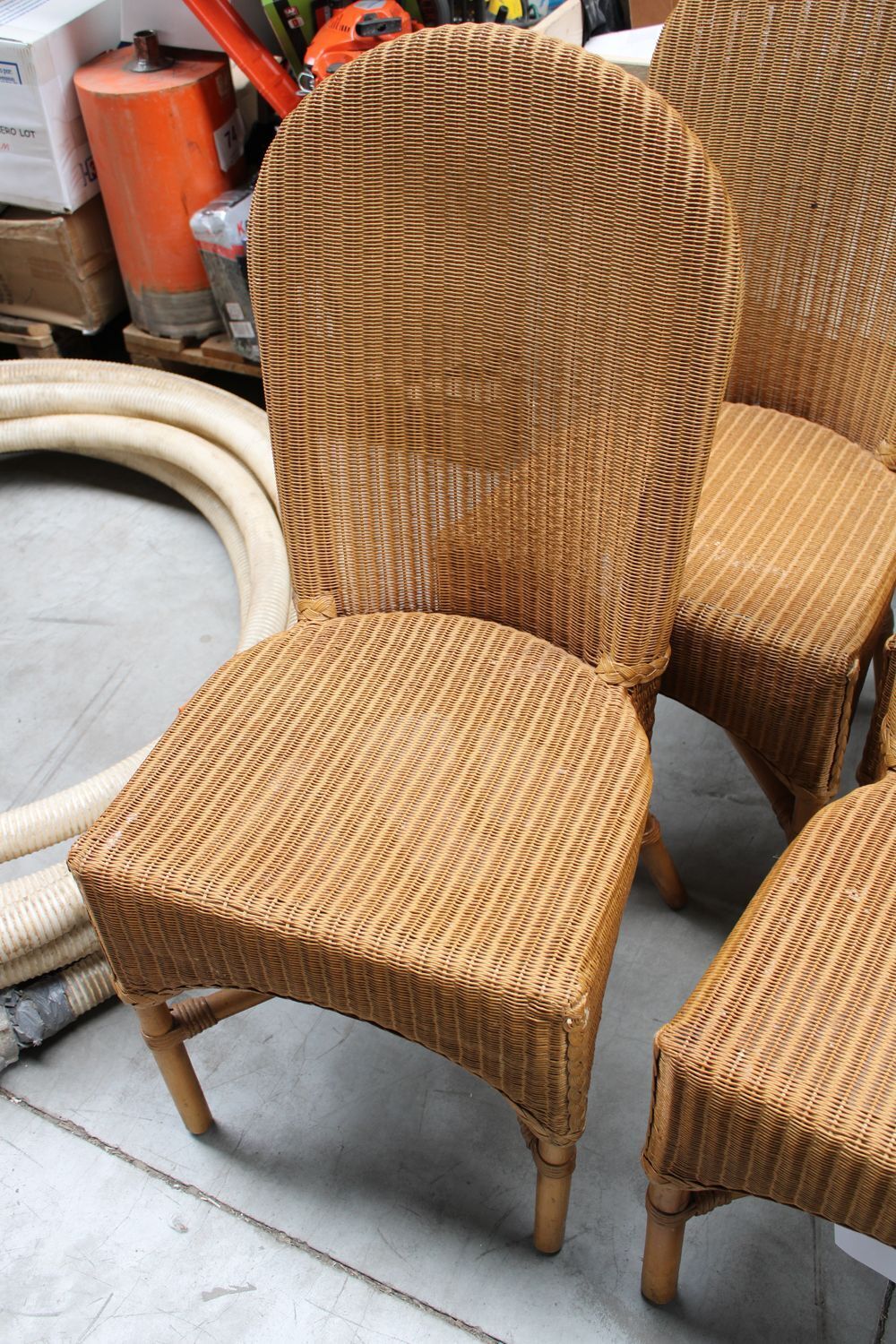 4 LLyod loom chairs