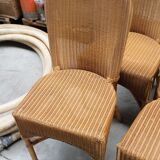 4 chaises LLyod loom