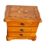 Wooden jewelry box decoration flowers