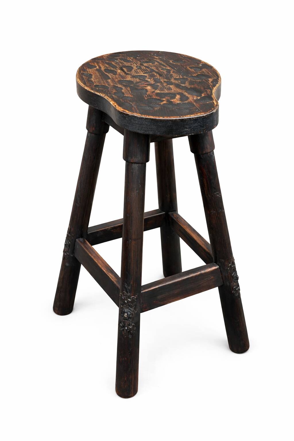 Tabourets de bar bois style Catalan Espagnol 1960s
