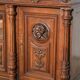 Troubadour style walnut dining room sideboard