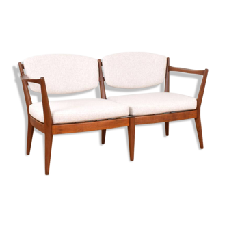 Canapé en teck norvégien par Fredrik A. Kayser et Adolf Relling pour Arnestad Bruk