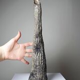 Haut soliflore décoratif céramique raku stalagmite artisanal vintage
