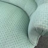 Vintage Celadon Velvet Sofa