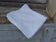 Set of 6 old 1900 napkins in white damask linen with hand-embroidered monogram