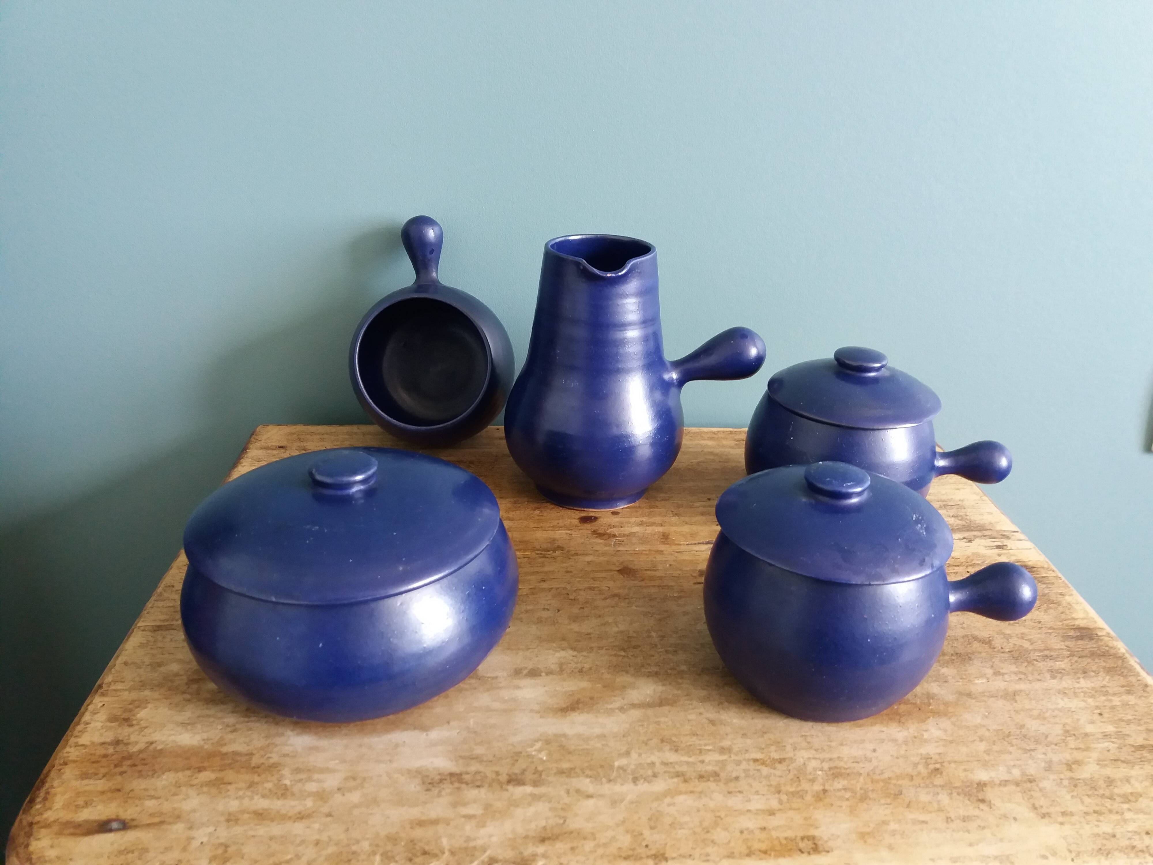 Service signed Charles Voltz Vallauris