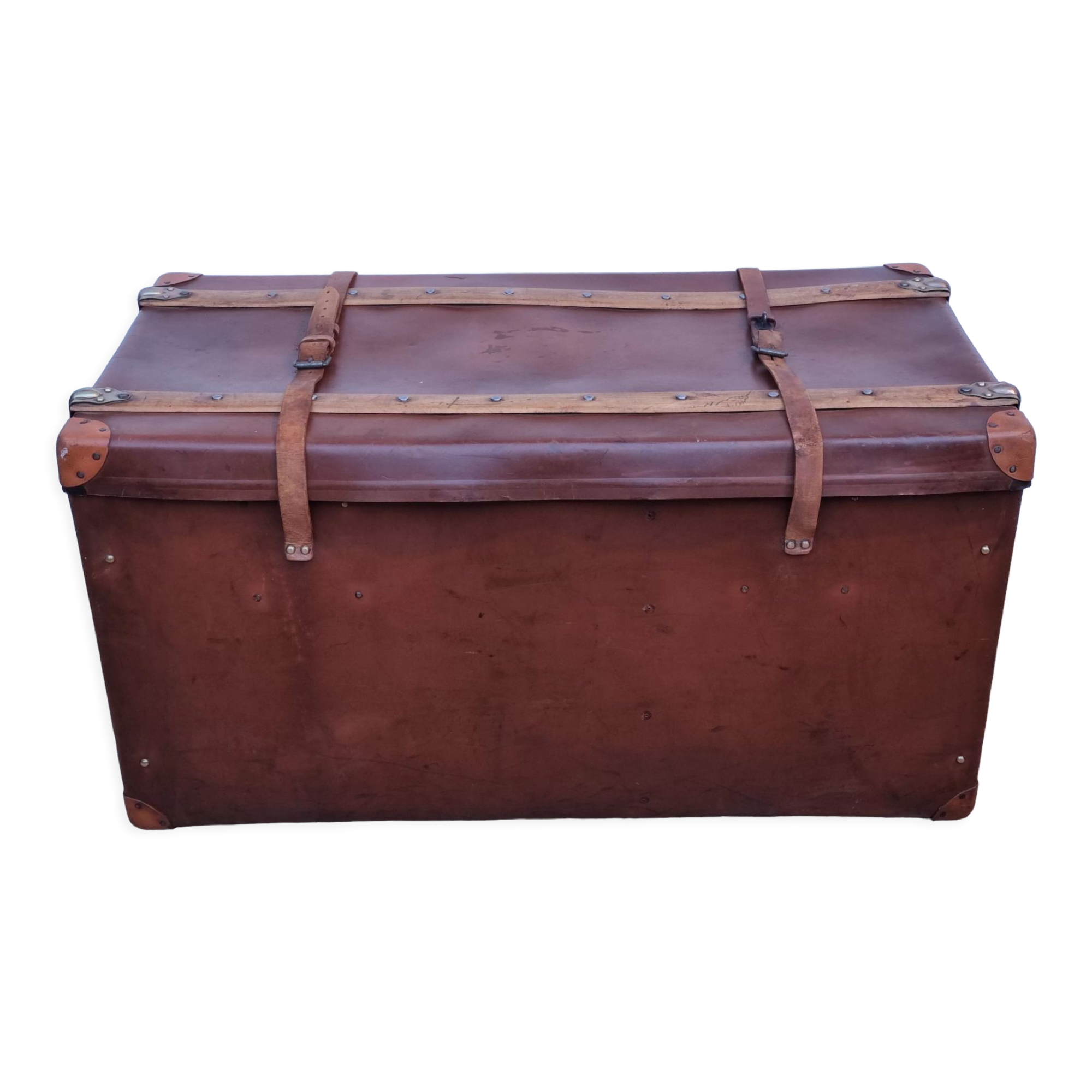 Travel trunk "titan" e&m malard, paris, 30-40s, 100 cm