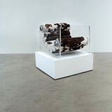 1970s French plexiglass lounge chair