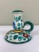 Decorated ceramic candle holder