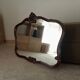 Pair of large antique Rococo style Louis XV mirrors in carved solid wood.