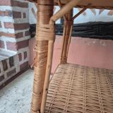 Wicker rattan coffee table