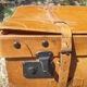 Old quality brown leather suitcase from the 60s