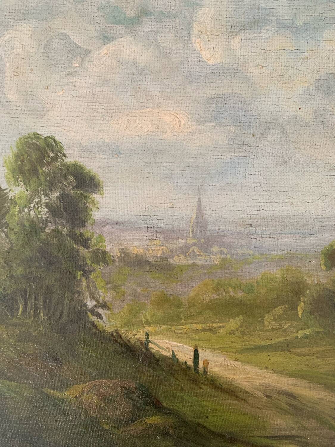 Oil on canvas from the beginning of the 20th century by Sivel