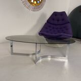 Space age coffee table "Ellipse" by Paul Legeard. 1960