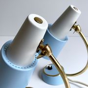 Pair of vintage table or bedside lamps, brass, 50s 60s