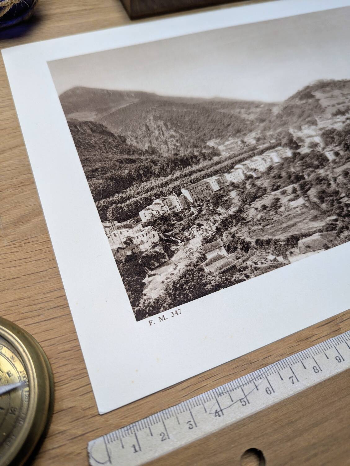 Amélie-les-Bains, vintage, photo print from 1935.