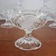 Set of 7 Arques crystal dessert bowls, Passereaux, bird decor