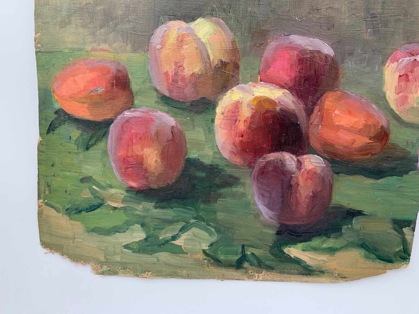Oil on canvas gabrielle guillot by raffaillac still life with fruit