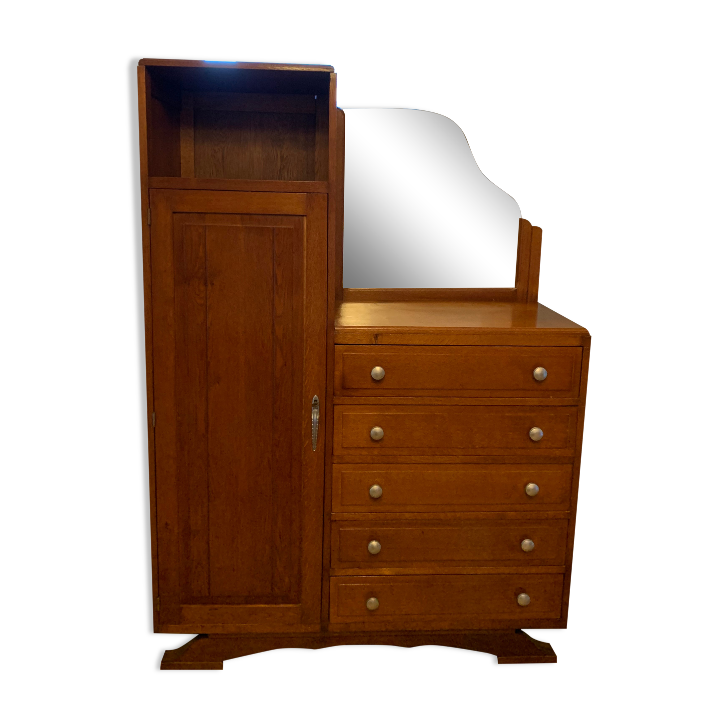 Vintage asymmetrical cabinet