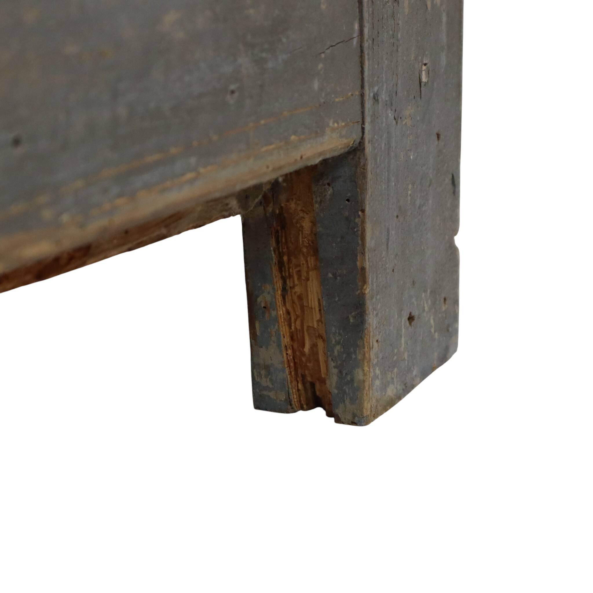 Characterful Old Blue Workbench Sideboard Unique 124cm